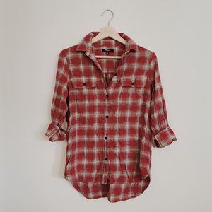 MADEWELL Fairfax Plaid Ex-Boyfriend Button Down XS